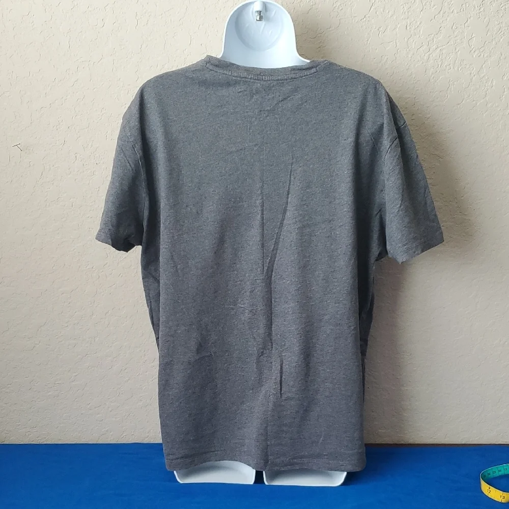 AX Armani | Exchange Unisex Gray XL Logo T-Shirt - Picture 3 of 4